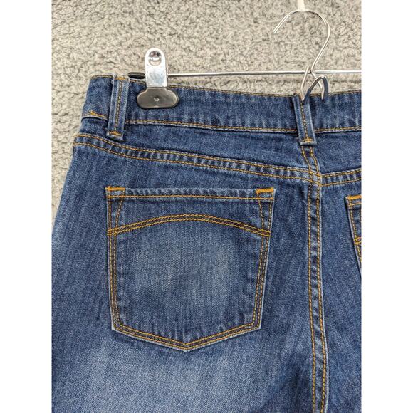 L.L. Bean Favorite Jean Bootcut Jeans Women‎ Size 12 Blue Straight Fit Pockets - Picture 4 of 12